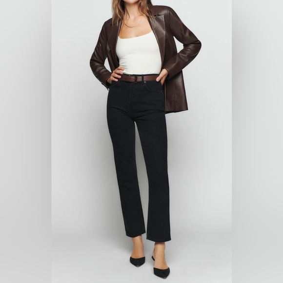 Reformation Cynthia Crop High Relaxed Jean - Picture 12 of 14